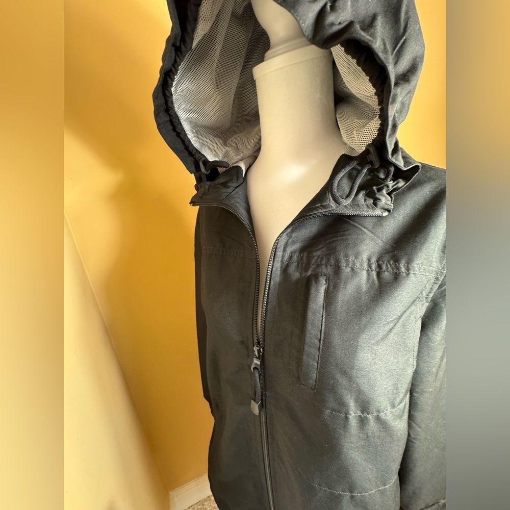 Gap Women’s Hooded Windbreaker Jacket Black Size Small - Picture 6 of 9